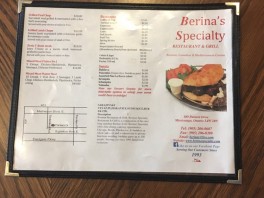 Berina’s Specialty Restaurant & Grill